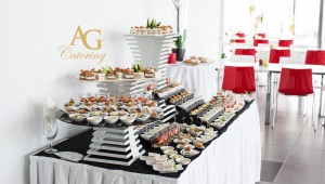 catering buffet stol s dizajniranim zalogajima/korporativni buffet stol_domjenak_dizajnirani zalogaji_VIP zalogaji_vjenčanja